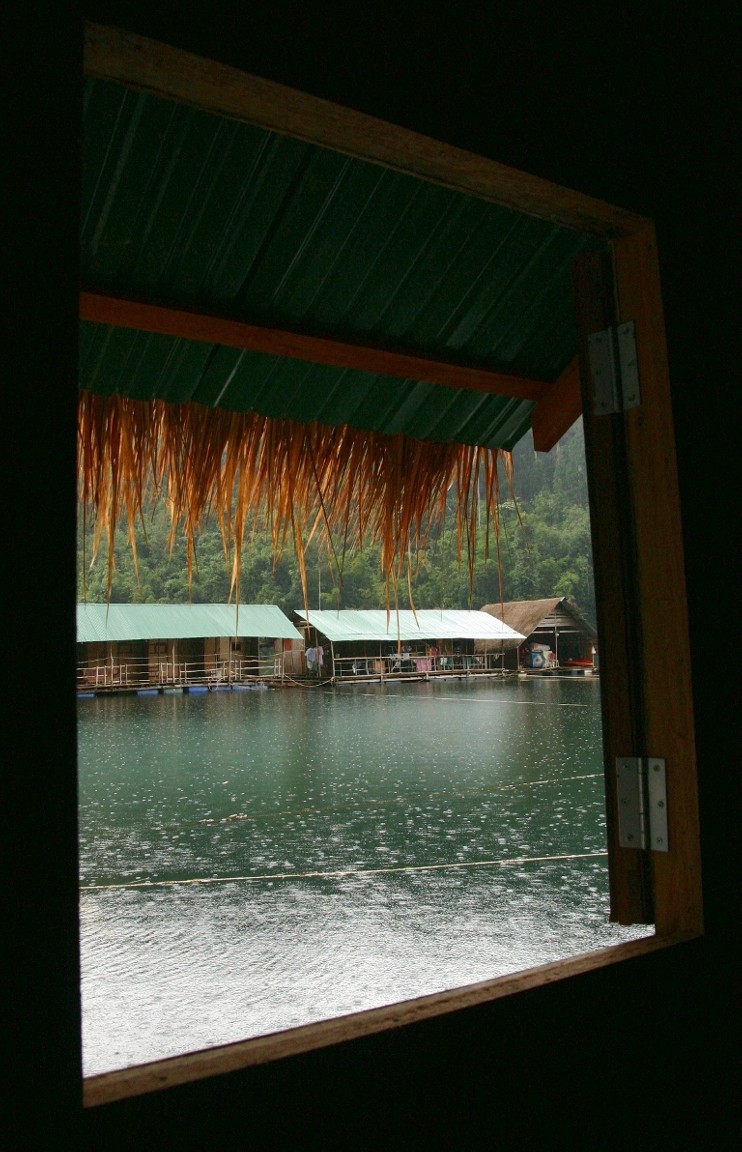 View From Our Raft House, Cheow Lan Lake, Khao Sok National Park